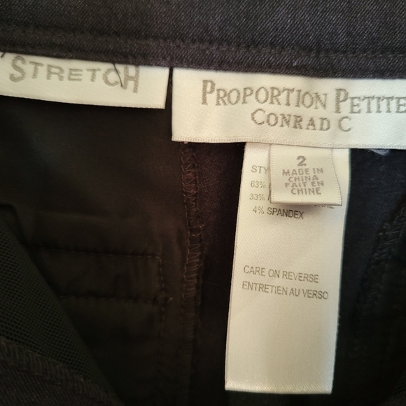 𝅺porpotion petite Conrad C high rise dark gray strait keg trouser - Picture 7 of 7